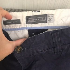 Navy skinny chino